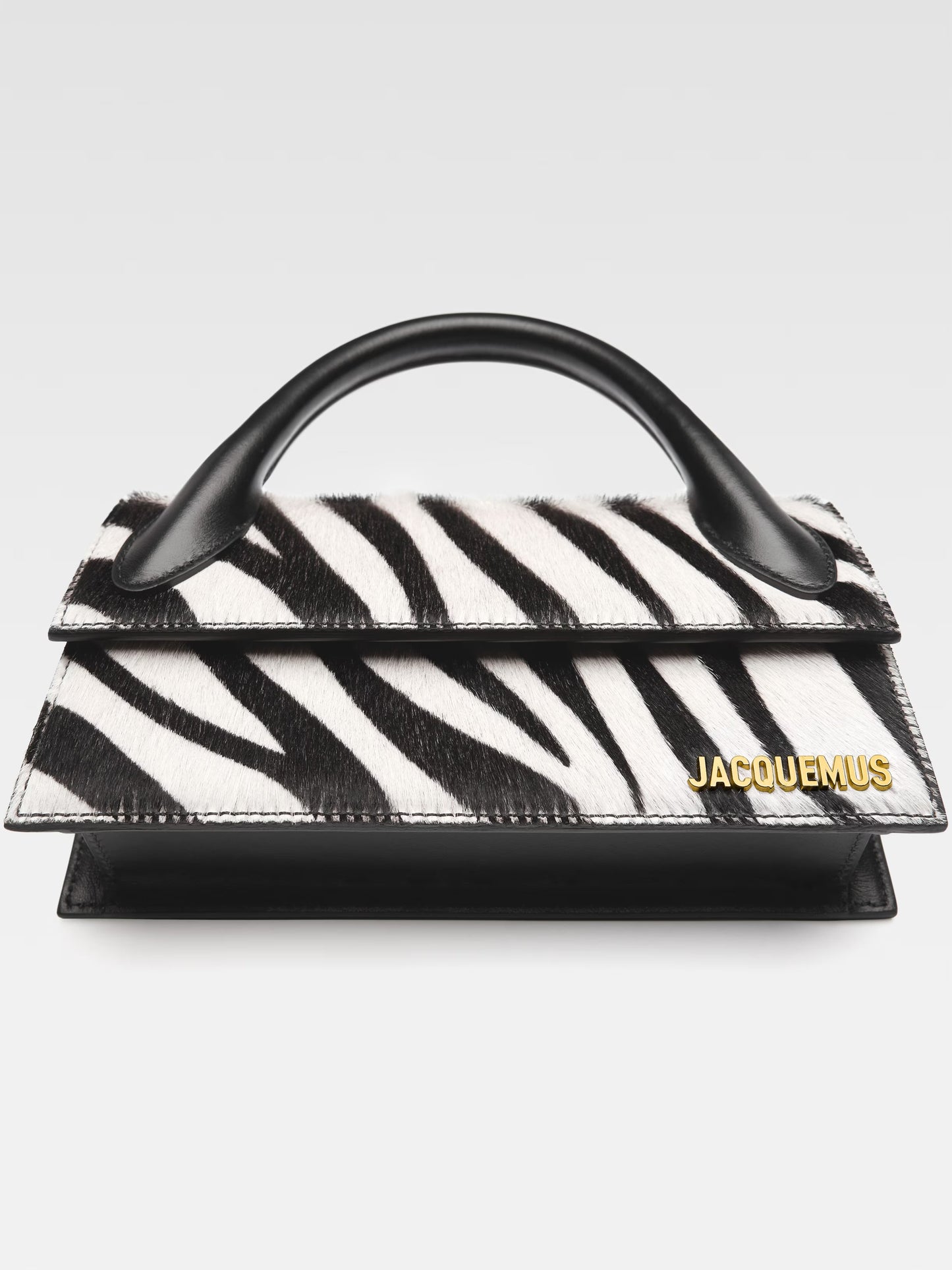 Jacquemus Le Chiquito Long Black e White Zebra
