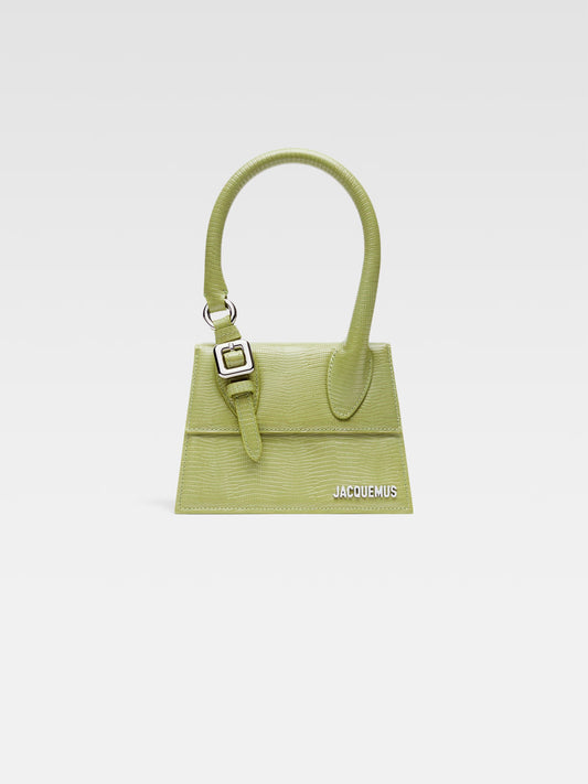 Jacquemus Le Chiquito Moyen Lime Con Fibia